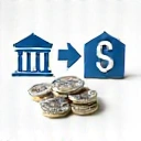 Icono de transferencia bancaria